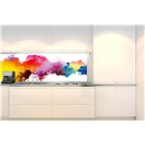 Samolepící tapety za kuchyňskou linku barevný abstrakt rozměr 260 cm x 60 cm