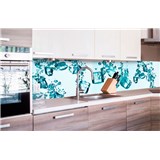 Samolepící tapety za kuchyňskou linku kostky ledu rozměr 260 cm x 60 cm - POSLEDNÍ KUSY