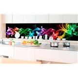 Samolepící tapety za kuchyňskou linku kouř černý rozměr 350 cm x 60 cm - POSLEDNÍ KUSY