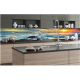 Samolepící tapety za kuchyňskou linku západ slunce na pobřeží rozměr 350 cm x 60 cm