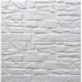 Samolepící pěnové 3D panely rozměr 59 x 60 cm, ukládaný kámen bílý II