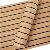 Samolepící panely na zeď lamely na pěnovém podkladu hnědé rozměr 270 x 48,5 cm