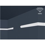 Dekorativní lišty na stěnu oblouk malý, tvrzené odolné XPS, bílé, rozměr 2000 x 22 x 11 mm