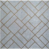 Stropní panely 3D XPS beton GLAMOUR 1 se zlatými konturami rozměr 50 cm x 50 cm