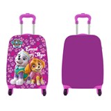 Dětský kufr vysoký na kolečkách Tlapková patrola - růžový (Paw Patrol)