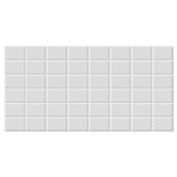 Obkladové panely 3D PVC rozměr 960 x 480 mm obklad bílý 7,5x11,5 cm