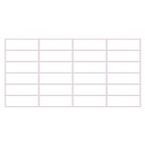 Obkladové panely 3D PVC rozměr 955 x 480 mm bílý obklad, růžová spára