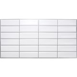 Obkladové panely 3D PVC rozměr 955 x 480 mm obklad bílý, černá spára