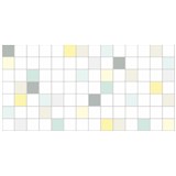 Obkladové panely 3D PVC rozměr 955 x 480 mm obklad barevný s šedou spárou