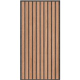 Obkladové panely 3D PVC rozměr 280 x 600 mm lamely hnědé