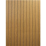 Samolepící lamely na zeď na pěnovém podkladu tmavě hnědé rozměr 280 x 60 cm