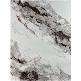 Samolepící panel na zeď na pěnovém podkladu mramor šedo-černý rozměr 280 x 60 cm