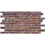 Obkladové panely 3D PVC rozměr 977 x 493 mm, břidlice tmavě hnědá - POSLEDNÍ KUSY