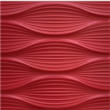 Obkladové panely 3D PVC DNA červený rozměr 500 x 500 mm, tloušťka 1 mm,