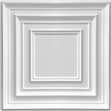 Obkladové panely 3D PVC ROMA bílé 500 x 500 mm, tloušťka 1 mm - POSLEDNÍ KUSY