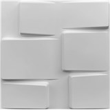 Obkladové panely 3D PVC TETRIS bílý 500 x 500 mm, tloušťka 1 mm - POSLEDNÍ KUSY