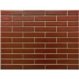 Obkladové panely 3D PVC rozměr 440 x 580 mm malá cihla červená se stříbrnou spárou