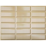 Obkladové panely 3D PVC rozměr 440 x 580 mm obklad hnědý