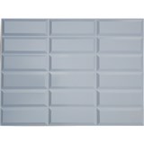 Obkladové panely 3D PVC rozměr 440 x 580 mm obklad šedý