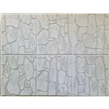 Obkladové panely 3D PVC rozměr 440 x 580 mm kamenný obklad světle šedý
