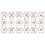 Obkladové panely 3D PVC rozměr 960 x 480 mm mozaika s růžovými ornamenty