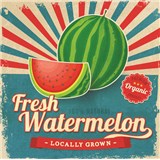 Retro cedule Fresh Watermelon 30 x 30cm - POSLEDNÍ KUSY