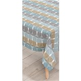 Ubrusy návin 20 m x 140 cm obloučky modro-hnědé