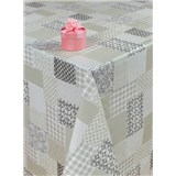 Ubrus metráž patchwork šedý