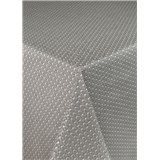 Ubrus metráž pletený vzor hnědý s textilní strukturou