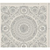 Luxusní vliesové tapety Versace IV barokní ornamenty šedo-stříbrné