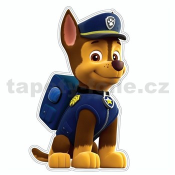 3D Pěnová dekorace na zeď Tlapková patrola Chase (Paw Patrol)