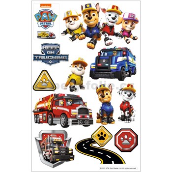 3D Pěnová dekorace na zeď Tlapková patrola Chase, Rubble, Marshall, Skye (Paw Patrol)