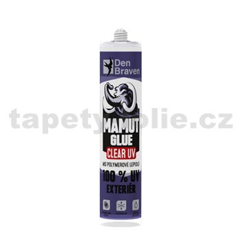 Lepidlo MAMUT GLUE CRYSTAL CLEAR UV 290ml transparentní - UV ODOLNÝ DO EXTERIÉRU, NEŽLOUTNE