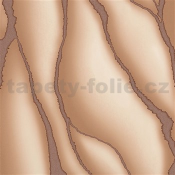 Vliesové tapety na zeď IMPOL ELLE 3 dekorativní stěrka metalicky měděno-hnědá  AKCE