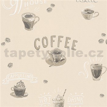 Vliesové tapety na zeď IMPOL Finesse Coffee béžové