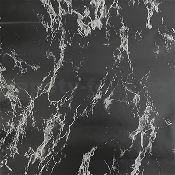 Samolepící fólie mramor černo-stříbrný 45 cm x 10 m