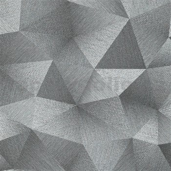Vliesové tapety na zeď IMPOL GMK diamanty 3D stříbrně šedé