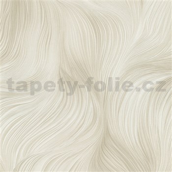 Vliesové tapety na zeď GMK Fashion for walls  5 jemné vlnovky krémové