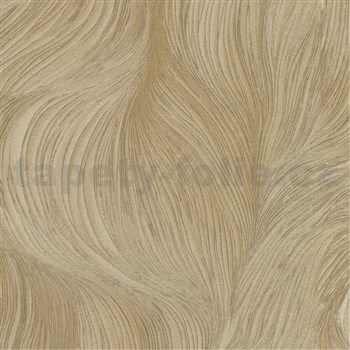 Vliesové tapety na zeď GMK Fashion for walls  5 jemné vlnovky zlaté