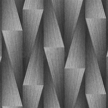 Vliesové tapety na zeď GMK Fashion for walls  5 art-deco shift stříbrno-černý