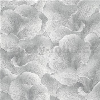 Vliesové tapety na zeď GMK Fashion for walls  5 florání vzor metalicky stříbrný