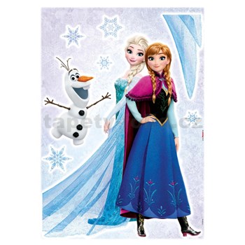 Samolepky na zeď Disney Frozen sestry rozměr 50 cm x 70 cm