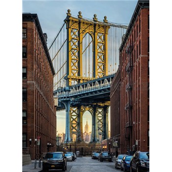 Vliesové fototapety Brooklyn Manhattan Bridge rozměr 184 cm x 248 cm
