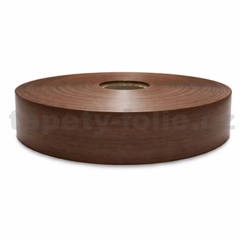 Podlahová lemovka z PVC samolepící dub tmavě hnědý 5,3 cm x 30 m