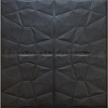 Samolepící pěnové 3D panely rozměr 70 x 70 cm, diamant černý