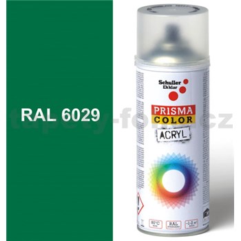 Sprej zelený lesklý 400ml, odstín RAL 6029 barva mátově zelená lesklá