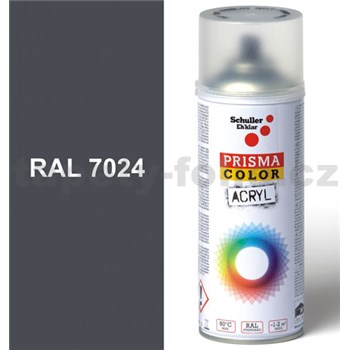 Sprej šedý lesklý 400ml, odstín RAL 7024 barva grafitově šedá lesklá