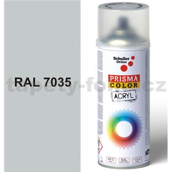 Sprej šedý lesklý 400ml, odstín RAL 7035 barva světle šedá lesklá