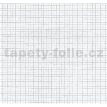 Vinylové tapety na zeď Easy Wall mozaika bílá se třpytem - POSLEDNÍ KUSY