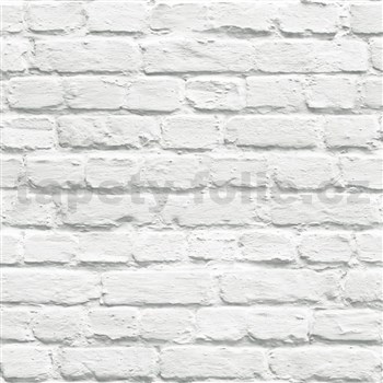 Vliesové tapety na zeď Just Like It cihla šedá s nátěrem